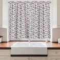 thumbnail image 2 of Ambesonne Love Kitchen Curtains, Valentine's Day Hearts, 55"x39", Grey White Hot Pink, 2 of 3