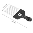 thumbnail image 4 of M Buder Men's Retro Oil Hair Hairdressing Comb Portable Wide Large Alloy Tooth Hairstyle Comb For Home Professional Salon Detangling Anti-Static Styling Tool, Black, 6.7 inches, 4 of 10