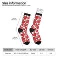 thumbnail image 4 of Goofa Hearts Printed Men's Crew Socks, Soft Durable Breathable Moisture-Wicking with Odor Control Cotton socks, 4 of 9