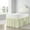Ivory Solid, variant on LINEN SHEETS Dorm Bed Skirt Twin XL Size 36 inch Drop, Stylish Ruffled Pattern Split Corner Bed Skirt, 100% Microfiber- White Solid