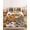 Oatmeal, Amber, Cedar Green, Slate Blue, variant on Twin Sze Fitted Sheet Set - Thanksgiving Gnomes 2 Piece Bedding Sets 16" Deep Pocket Fitted Sheet with 1 Pillowcase, Fall Harvest Pumpkin Maple Leaf Plants Brushed Microfiber Hotel Luxury Bed Sheets