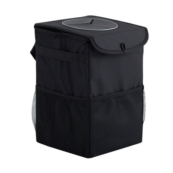 Miangastore Leak Proof Vehicle Garbage Bag Black Oxford Cloth 1Set