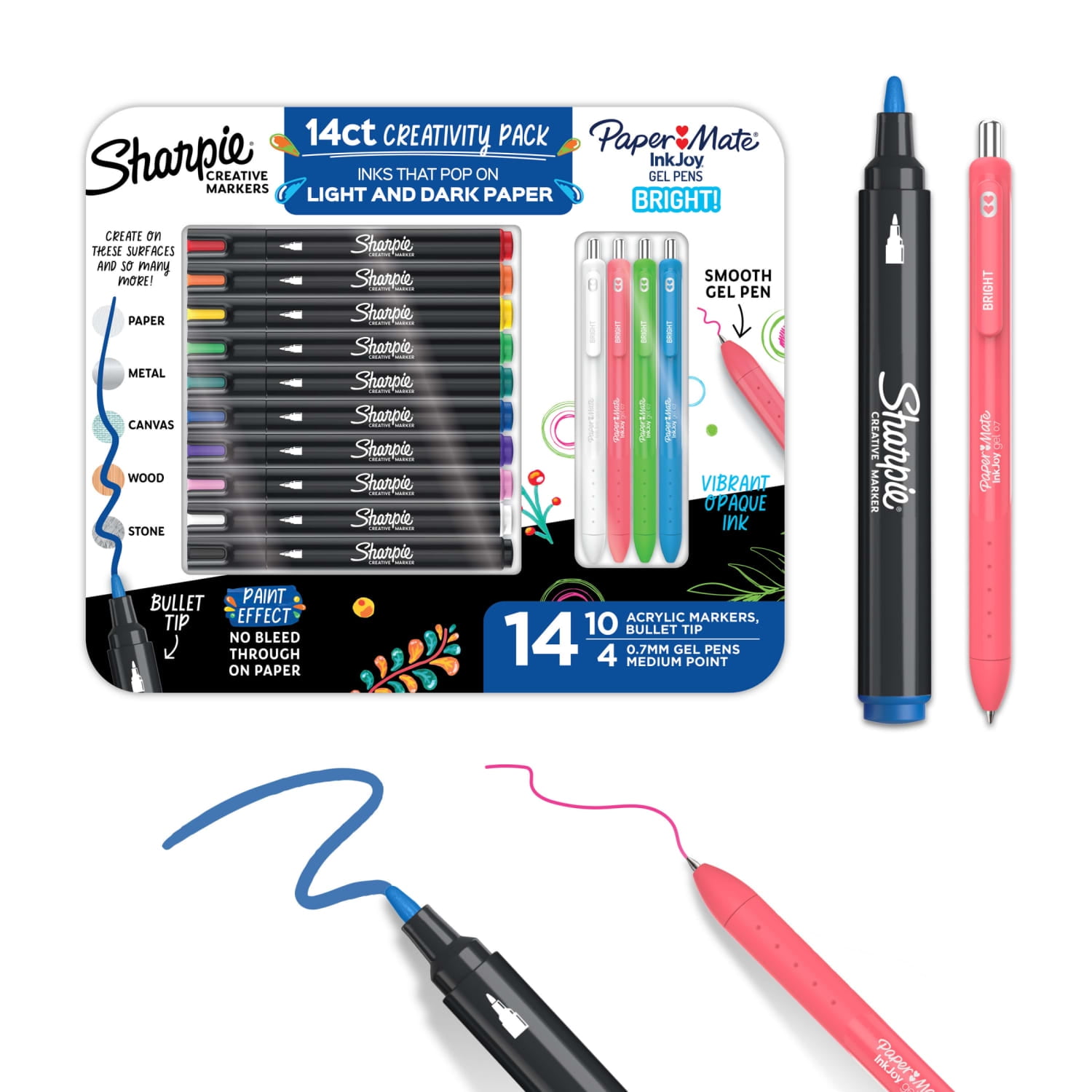 ソマルカラボ　11点セット Zebra Pen Sarasa Clip Gel Pens/Mildliner Markers Set - 1 mm Pen