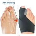 thumbnail image 2 of 2Pcs Toe Separator Hallux Valgus Bunion Corrector Orthotics Feet Bone Thumb Adjuster Correction Pedicure Sock Straightener Tools, 2 of 7