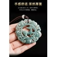 thumbnail image 5 of K-KED Natural A-grade Jade Fortune and Wealth Double Pendant for Couples, 5 of 7