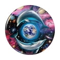 thumbnail image 1 of Dolphin Earth World Solar System Yin Yang Pinback Button Pin, 1 of 5