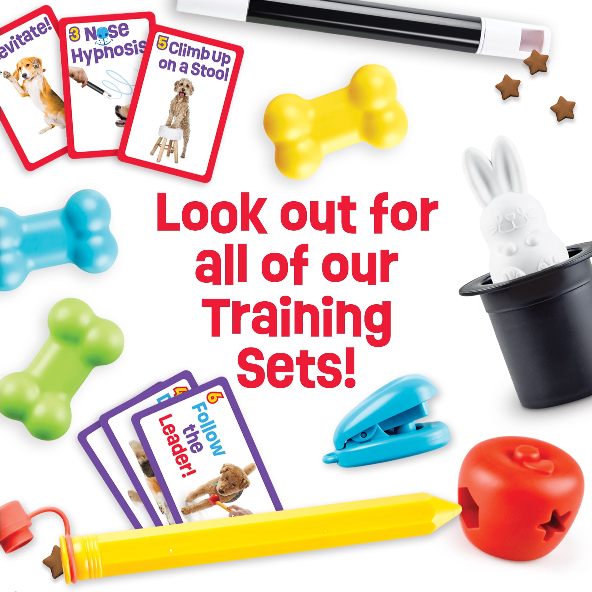 Brightkins Pooch School! Dog Training Set Dog Toy, Interactive Enrichment Games, 15-Pieces