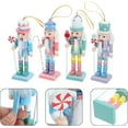 thumbnail image 3 of Traditional 5" Pastel Candy Shop Wooden Nutcrackers Set of 4 - Wooden Nutcracker Christmas Decorations, 3 of 3