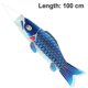 thumbnail image 2 of 1 unidad de peces Windsock Carp Windsock Bandera de peces Streamer de viento colgante al aire libre, compatible con jardín, patio trasero Dcor(100cm) kaili Sencillez, 2 of 2