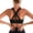 Black, variant on Sports Bras for Women,Padded Strappy Sports Bras Criss-Cross Back Medium Support Sports Bras with Removable Cups