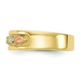 thumbnail image 3 of 10K Yellow Gold Ring Band Themed Tri-color Black Hills, Size 8, 3 of 5
