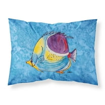 Carolines Treasures 8676PILLOWCASE Tropical Fish Fabric Standard Pillowcase Standard multicolor