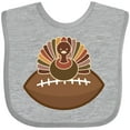 thumbnail image 3 of Inktastic Thanksgiving Football Turkey Boys Baby Bib, 3 of 4
