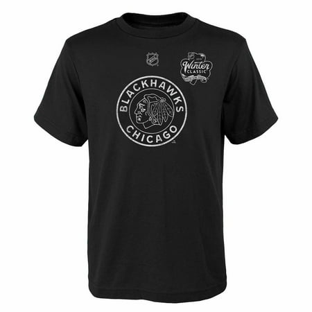 Chicago Blackhawks Youth NHL 2019 Winter Classic Team Logo T-Shirt  - (Best Nhl Prospects 2019)
