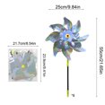 thumbnail image 3 of 6-Pack Reflective Windmill Spinners – Bird Deterrent Garden Decor with UV-Reflective Mylar & Sturdy Stakes for Yard, Farm, Pool Area (Weatherproof Outdoor Pest Control), 3 of 6