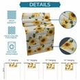thumbnail image 7 of Hokiten Table Runners 36 Inches Long Dress Scarves, Sunflower Farmhouse Kitchen/Dining Table Runner, Short Coffee Tablerunners, Green Botanical Yellow Spring Summer Floral 13x36 Inch, 7 of 7