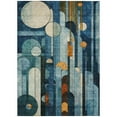 thumbnail image 2 of Addison Rugs Chantille Indoor/Outdoor Transitional Geometric Blue Washable Rectangle Rug, 2'6" x 3'10", 2 of 6