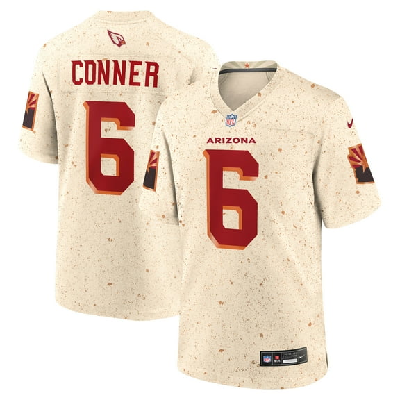 Men's Nike James Conner Natural Arizona Cardinals 2025 Rivalries Collection Game Jersey