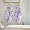 thumbnail image 4 of Dreamtimes Lavender Soft Hand Towels 2-Piece Absorbent Bath Towel Decorative Fingertip Towels for Bathroom Gym Spa Hotel Beach Swimming Pool,14.4" x 28.3", 4 of 7