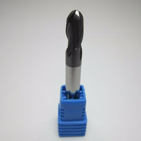

Mingyiq 6mm Diameter HRC45 Tungsten Carbide Ball Nose End Mill 2 Flute Milling Cutter