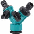 thumbnail image 1 of Double Y Valve Garden Hose Splitter, Big Expansion With Quick Connection To Water Pipes, Durable Material For Rust-Resistant Durability, Outdoor Watering Tool For Wide Application, 1 of 5