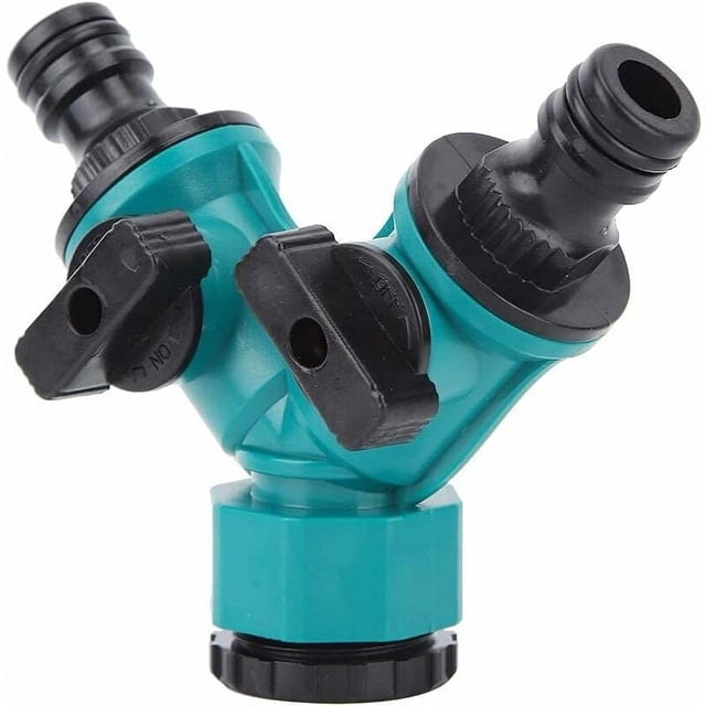 Double Y Valve Garden Hose Splitter, Big Expansion With Quick Connection To Water Pipes, Durable Material For Rust-Resistant Durability, Outdoor Watering Tool For Wide Application