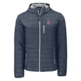thumbnail image 2 of Men's Cutter & Buck  Heather Navy Greenville Drive Rainier PrimaLoft Eco Full-Zip Hooded Jacket, 2 of 3