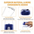 thumbnail image 4 of Exprimidor Licuadora portátil para batidos y batidos, tamaño personal, exprimidor de frutas de viaje de una sola porción, taza mezcladora con batería recargable USB de 4000 mAh, mini licuadora eléctri Eccomum  Exprimidor, 4 of 7
