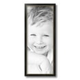 thumbnail image 2 of ArtToFrames 8" x 20" Black Square with Gold Beads Picture Frame, 8x20 inch Black Wood Poster Frame (WOM-5021), 2 of 7