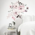 thumbnail image 5 of Lilixerw White Watercolor Peony Flowers Wall Stickers Wall Decal Home Decor, 5 of 7