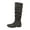 GREY, variant on Dream Pairs Women's Suede/Pu Flat Zip Fall Fashion Slouchy Knee High Boots Blvd Black Size 11