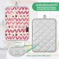 thumbnail image 3 of Pot Holders Set of 2 Heat Resistant 338℉ Kitchen Oven Gloves Potholder Cooking Baking Microwave Mitts Love Heart with Curve, 3 of 7