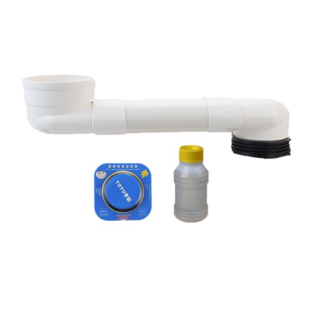 Connecteur de Bride de Toilette Déporté Réparation Tuyau Flexible Extension Drain 70cm