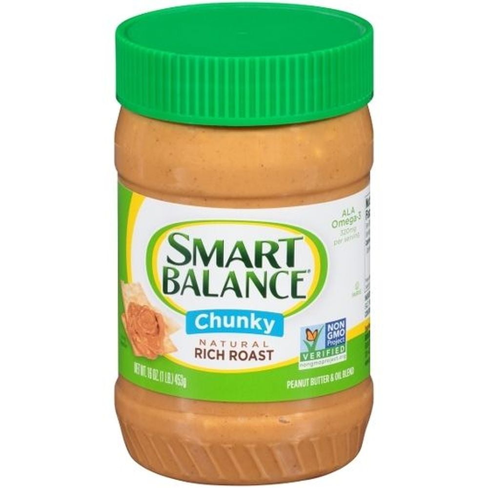 Smart Balance Rich Roast Chunky Peanut Butter, 16 Ounce -- 12 per Case.