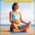 thumbnail image 7 of 8 Pcs Stadium Seat Cushion Portable Cushion Bleachers with Handle Stadium Seat Pad for Spectating Sports Festivals, Outdoor Concerts, Garage, Yoga, Camping, Hiking, Fishing Chairs (Blue), 7 of 7