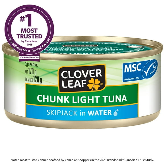 Clover LEAF® Chunk Light Tuna in Water, 170 g