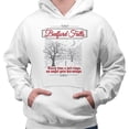 thumbnail image 2 of Bedford Falls Hoodie Sweatshirt Unisex 4X-Large White, 2 of 5