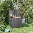 thumbnail image 4 of Joxxoaa 32 Gallon Outdoor Deck Box,Waterproof Resin Outdoor Storage Boxes, Outside Storage Lockable Container for Garden Tools,Indooor Cushions,Accessories (Black), 4 of 5