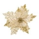 thumbnail image 2 of Festive Glittered Poinsettia Ornament Set, Christmas Tree Decorations, Holiday Floral Arrangements, Party & Home Decor Accessories for Seasonal Celebrations and Festive Events, 2 of 6