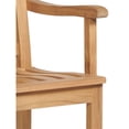 thumbnail image 5 of Home Square 30" Classic Teak Wooden Patio Bar Stool in Natural - Set of 3, 5 of 5