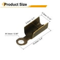 thumbnail image 2 of 600 Pcs Fold Over Cord Ends, 10.2x2.5mm Ribbon Crimp Ends Cap, Clasp Tips for Leather Craft Making Diy (Bronze), 2 of 6