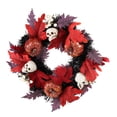 thumbnail image 1 of 1pc Halloween Skull Calabaza Guirnalda Simulada Hoja de arce Garland Decoración (sin lámpara), 1 of 6