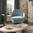 thumbnail image 2 of TOV Furniture  Solange Blue Shadow Velvet Swivel Chair, 2 of 6