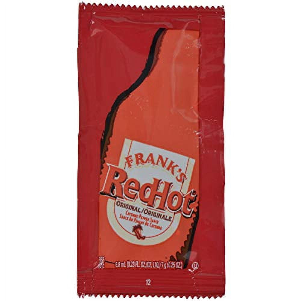 Franks RedHot Original Hot Sauce, 7 Gram Packet -- 200 per case.