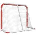 thumbnail image 3 of vidaXL But de Hockey Rouge et Blanc 137x66x112 cm Polyester, 3 of 5