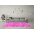 thumbnail image 3 of Ahgly Company Indoor Round Oriental Pink Traditional Area Rugs, 8' Round, 3 of 4