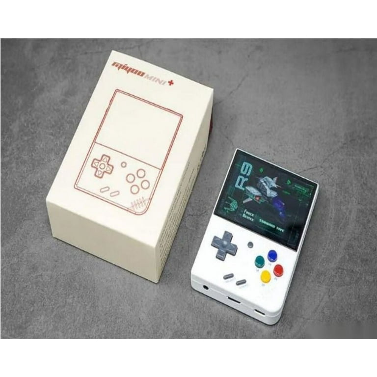 Miyoo Mini Plus Console de jeu portable 3,5 IPS rétro avec carte TF 128 Go  et plus de 12000+ jeux, batterie intégrée de 3000 mAh, support WiFi