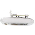 thumbnail image 4 of Right Front Exterior Door Handle Compatible with 2002-2009 GMC Envoy Chevrolet Trailblazer Oldsmobile Bravada Chrome With Key Hole 15291305-PFM EXT North Face LS LT LTZ SLE SLT, 4 of 5