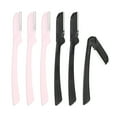 thumbnail image 1 of Unique Bargains 6pcs Eyebrow Razor for Women Foldable Facial Razor Stainless Steel Eyebrow Trimmer Skin Tool Black Pink, 1 of 7
