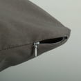 thumbnail image 3 of Evolive 300TC Thread Count 100% Cotton Body Pillow Cover/Case Replacement with Hidden Zipper Closure(Charcoal Grey, 21"X54"), 3 of 4